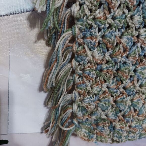 Afghan homemade 63"×64" measurements are approxima - Picture 3 of 3